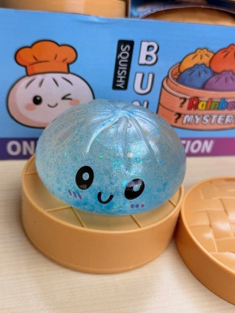 MIX Dumpling Squishy Mystery Solid Color and Glitter  (12PC)