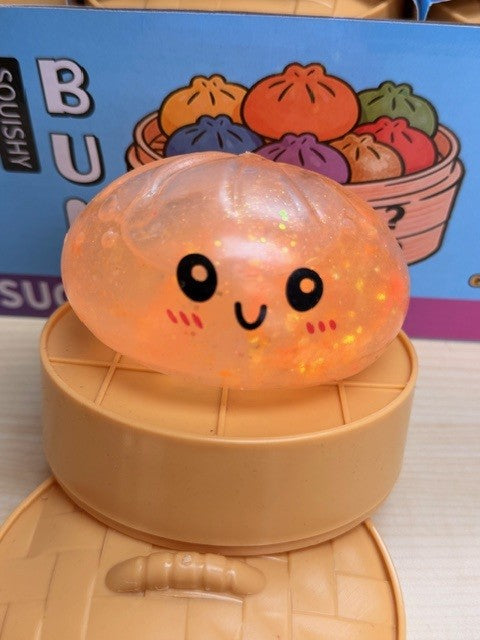 MIX Dumpling Squishy Mystery Solid Color and Glitter  (12PC)