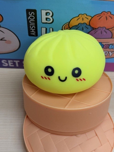 MIX Dumpling Squishy Mystery Solid Color and Glitter  (12PC)