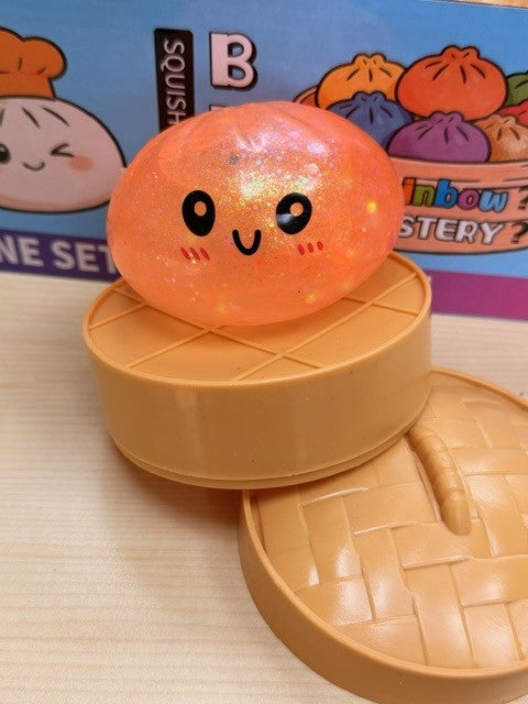 MIX Dumpling Squishy Mystery Solid Color and Glitter  (12PC)
