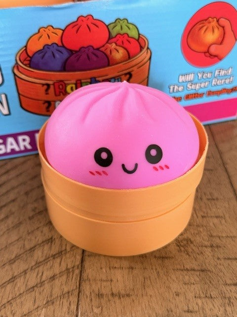 MIX Dumpling Squishy Mystery Solid Color and Glitter  (12PC)