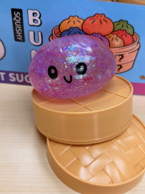 MIX Dumpling Squishy Mystery Solid Color and Glitter  (12PC)